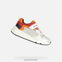 băiat rooner 2R8RL1976 alb roșu Geox