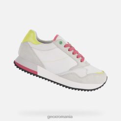 doralea femeie 2R8RL249 alb/fucsia fluo Geox