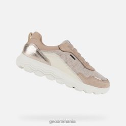 femeie sferică 2R8RL21 piele închisă la culoare/cremă Geox