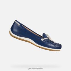 femeie vega moc 2R8RL65 albastru/piele Geox