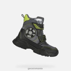 nevegal abx băiat 2R8RL1409 gri închis/lime Geox