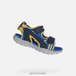 vaniett boy 2R8RL1375 bleumarin/galben Geox
